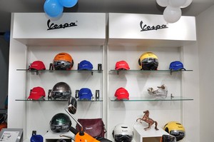 Sharwanand Launches Ashwam Vespa at Banjara Hills